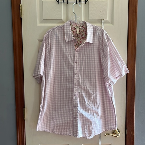 Matilda Jane-XXL-purple checkered-enchanted Easter brunch button-down S/S shirt. - Picture 2 of 9